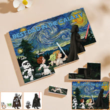 Load image into Gallery viewer, Personalized Best Dad in the Galaxy Building Block Set Gift