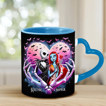 Load image into Gallery viewer, Personalized Heart Handle Mug Custom Couple Gift for Valentine's Day