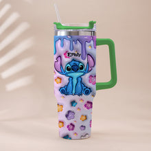 Load image into Gallery viewer, Personalized Ohana Tumbler with Handle Custom Name Gift Idea