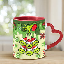 Load image into Gallery viewer, Personalized Heart Handle Mug Custom Name Gift for Mom