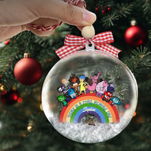 Load image into Gallery viewer, Personalized Snow Globe Ornament Custom Name Holiday Gift