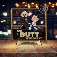 Load image into Gallery viewer, Personalized Star Wars 2 Layered Wood Sign Gift for Couples