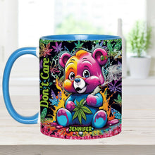 Load image into Gallery viewer, Personalized Don't Care Bear Weed Accent Mug Custom Name Gift