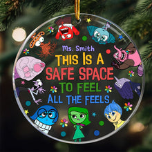 Load image into Gallery viewer, Personalized Transparent Christmas Ornament Safe Space Gift