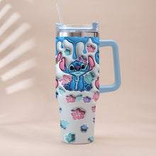 Load image into Gallery viewer, Personalized Ohana Tumbler with Handle Custom Name Gift for Family