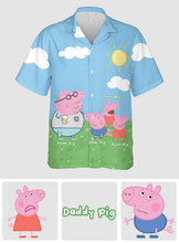 Load image into Gallery viewer, Personalized Daddy Pig Hawaiian Shirt for Dad | Summer Gift