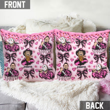 Load image into Gallery viewer, Personalized Horror Movie Fan Throw Pillow Custom Name Gift