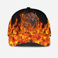 Load image into Gallery viewer, Personalized Fire and Blood Classic Cap Custom Name Gift
