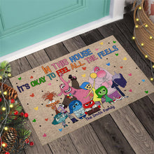 Load image into Gallery viewer, Personalized Doormat 'It's Okay to Feel' Family Gift for Home
