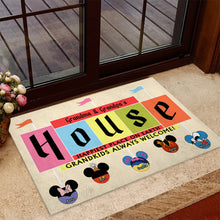 Load image into Gallery viewer, Personalized Doormat for Grandparents Custom Name Welcome Gift