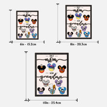 Load image into Gallery viewer, Personalized Grandma Mouse Ears 2 Layered Wood Sign Gift