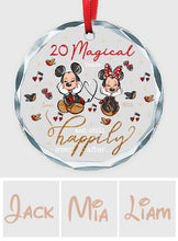 Load image into Gallery viewer, Personalized Round Glass Ornament Custom Love Gift for Couples