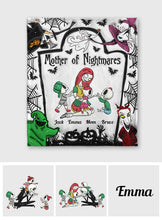 Load image into Gallery viewer, Personalized Nightmare Blanket with Family Design | Great Gift for Mom