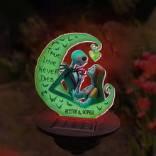 Load image into Gallery viewer, Personalized Nightmare Garden Solar Light with True Love Design for Couples