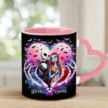 Load image into Gallery viewer, Personalized Heart Handle Mug Custom Couple Gift for Valentine's Day