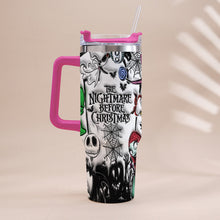 Load image into Gallery viewer, Personalized Nightmare Tumbler with Handle Custom Name Gift