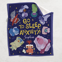 Load image into Gallery viewer, Personalized Flannel Blanket with Joyful Design for Kids