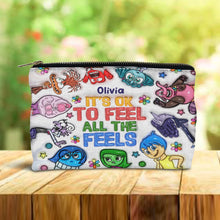 Load image into Gallery viewer, Personalized It's Ok To Feel All The Feels Pouch for Kids Gift