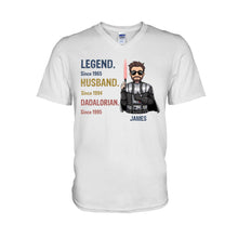 Load image into Gallery viewer, Personalized Star Wars T-shirt Hoodie Gift for Dad Legend Husband