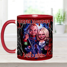 Load image into Gallery viewer, Personalized Chucky & Tiffany Accent Mug Custom Name Gift