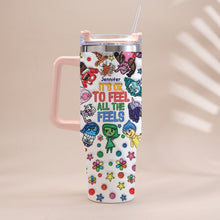 Load image into Gallery viewer, Personalized Insulated Tumbler with Handle - Custom Name Gift for Kids