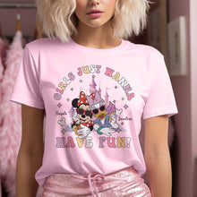 Load image into Gallery viewer, Personalized Girls Just Wanna Have Fun T-shirt & Hoodie for Kids