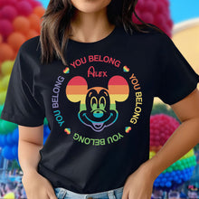 Load image into Gallery viewer, Personalized LGBT Pride T-shirt & Hoodie with Custom Name