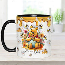 Load image into Gallery viewer, Personalized Mama Bear Accent Mug Custom Name Gift for Mom