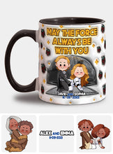 Load image into Gallery viewer, Personalized Star Wars Accent Mug Custom Name Gift for Fans