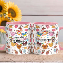 Load image into Gallery viewer, Personalized Snacking Around the World Accent Mug Gift for Mom