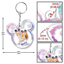 Load image into Gallery viewer, Personalized Transparent Mouse Ears Keychain Custom Gift
