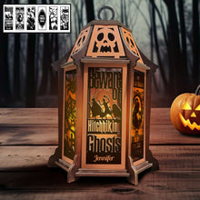 Load image into Gallery viewer, Personalized Laser Cut Wooden Lantern Gift for Halloween