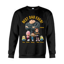 Load image into Gallery viewer, Personalized Best Dad Ever T-shirt & Hoodie Gift for Father's Day