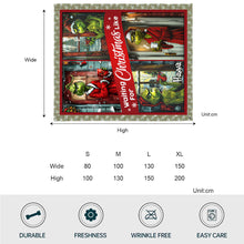 Load image into Gallery viewer, Personalized Waiting for Christmas Blanket Grinch Design Gift for Family