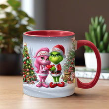 Load image into Gallery viewer, Personalized Merry Grinchmas Accent Mug Custom Name Gift for Christmas