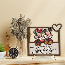 Load image into Gallery viewer, Personalized Mickey Mouse Ears Wood Sign Custom Name Gift