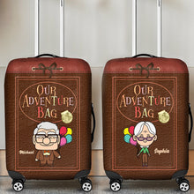 Load image into Gallery viewer, Personalized Adventure Luggage Cover Custom Name Travel Gift