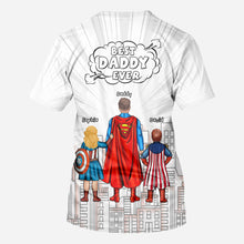 Load image into Gallery viewer, Personalized Best Dad Ever All Over Shirt Custom Family Design
