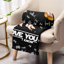 Load image into Gallery viewer, Personalized I Love Your Butt Blanket Custom Name Gift for Couples