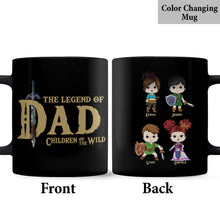 Load image into Gallery viewer, Personalized Legend of Dad Mug Custom Names Gift for Dad