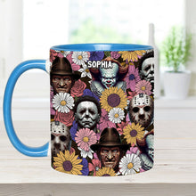 Load image into Gallery viewer, Personalized Horror Movie Accent Mug with Custom Name Gift