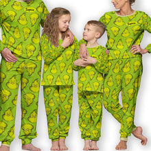 Load image into Gallery viewer, Personalized Grinch Pajama Set for Kids | Christmas Gift