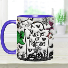Load image into Gallery viewer, Personalized Nightmare Accent Mug with Custom Names for Mom