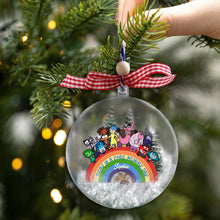 Load image into Gallery viewer, Personalized Snow Globe Ornament Custom Name Holiday Gift