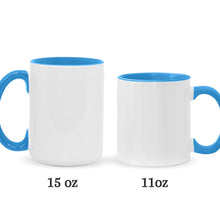 Load image into Gallery viewer, Personalized Two-Tone Accent Mug Custom Name Gift