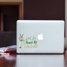 Load image into Gallery viewer, Personalized Science Decal 'Ask Me About My Lobotomy' Custom Design for Car or Laptop