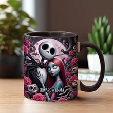 Load image into Gallery viewer, Personalized Nightmare Accent Mug Custom Names Gift for Couples