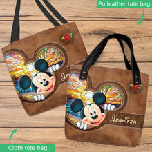 Load image into Gallery viewer, Personalized Mickey Mouse Tote Bag Custom Name Beach Gift