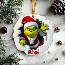 Load image into Gallery viewer, Personalized Grinch Christmas Ornament Custom Name Gift