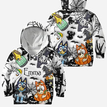 Load image into Gallery viewer, Personalized Halloween All-Over Shirt Custom Name Gift for Kids